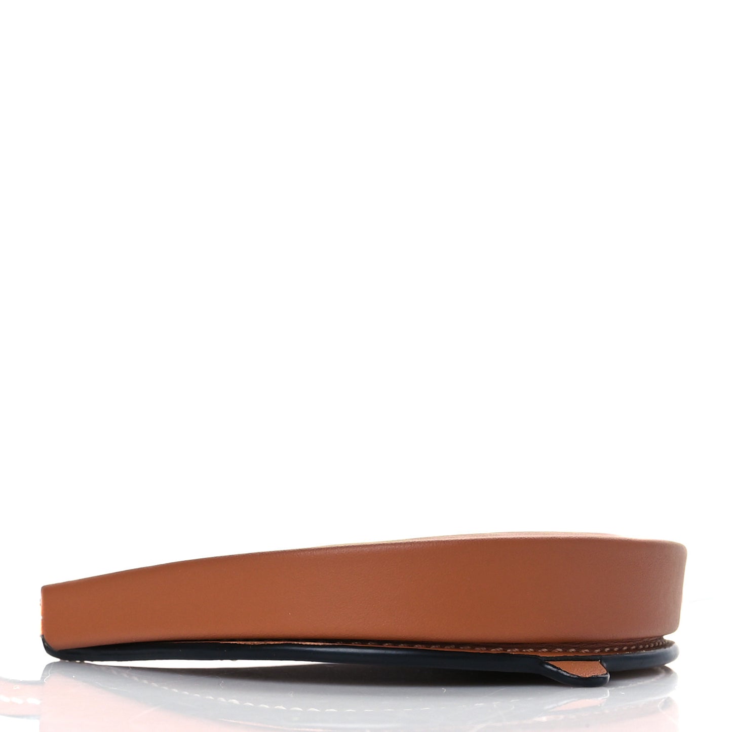 Soft Calfskin Mini Heel Pouch Tan