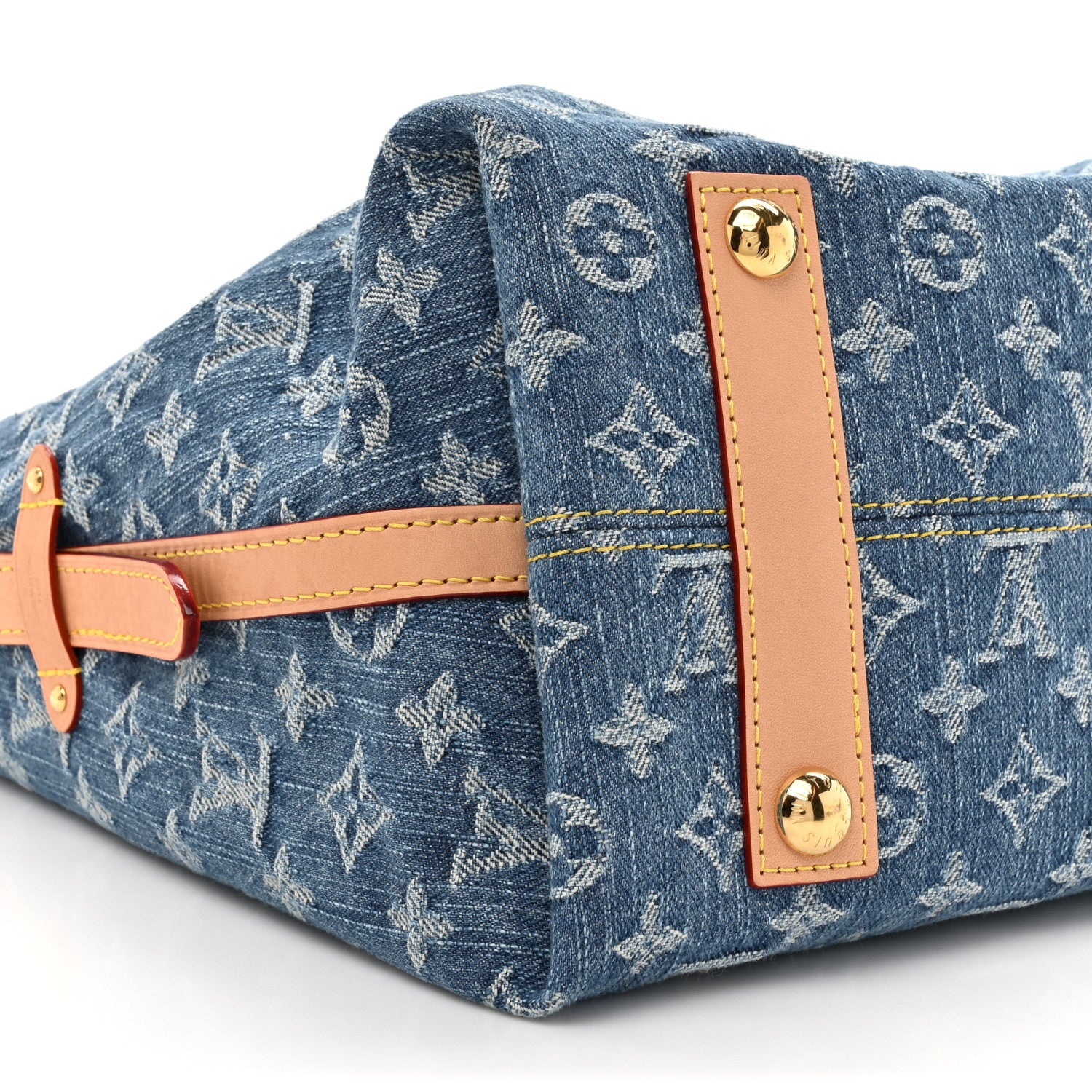 Louis Vuitton Monogram Denim CarryAll MM Blue 11 of 12