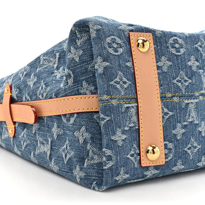 Louis Vuitton Monogram Denim CarryAll MM Blue 11 of 12
