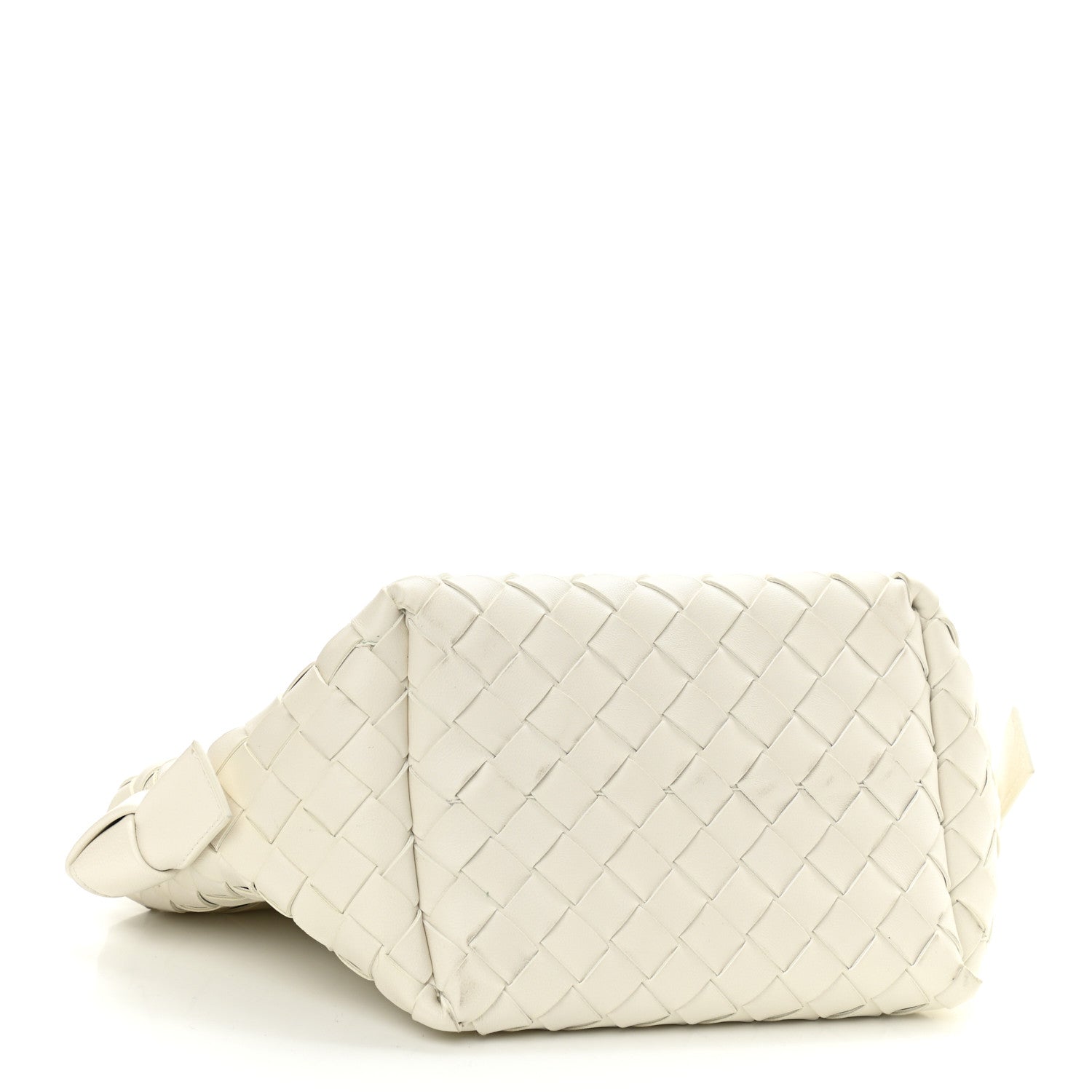 Bottega Veneta Nappa Intrecciato Tie Shoulder Bag White 4 of 10