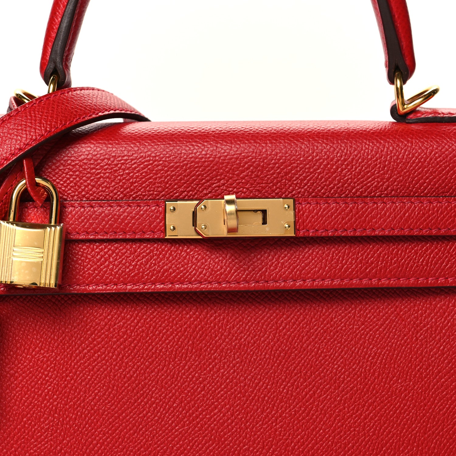 Hermes Epsom Kelly Sellier 25 Rouge Casaque 8 of 10