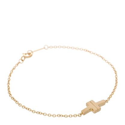 Tiffany 18K Yellow Gold T Single Chain Bracelet 1 of 3