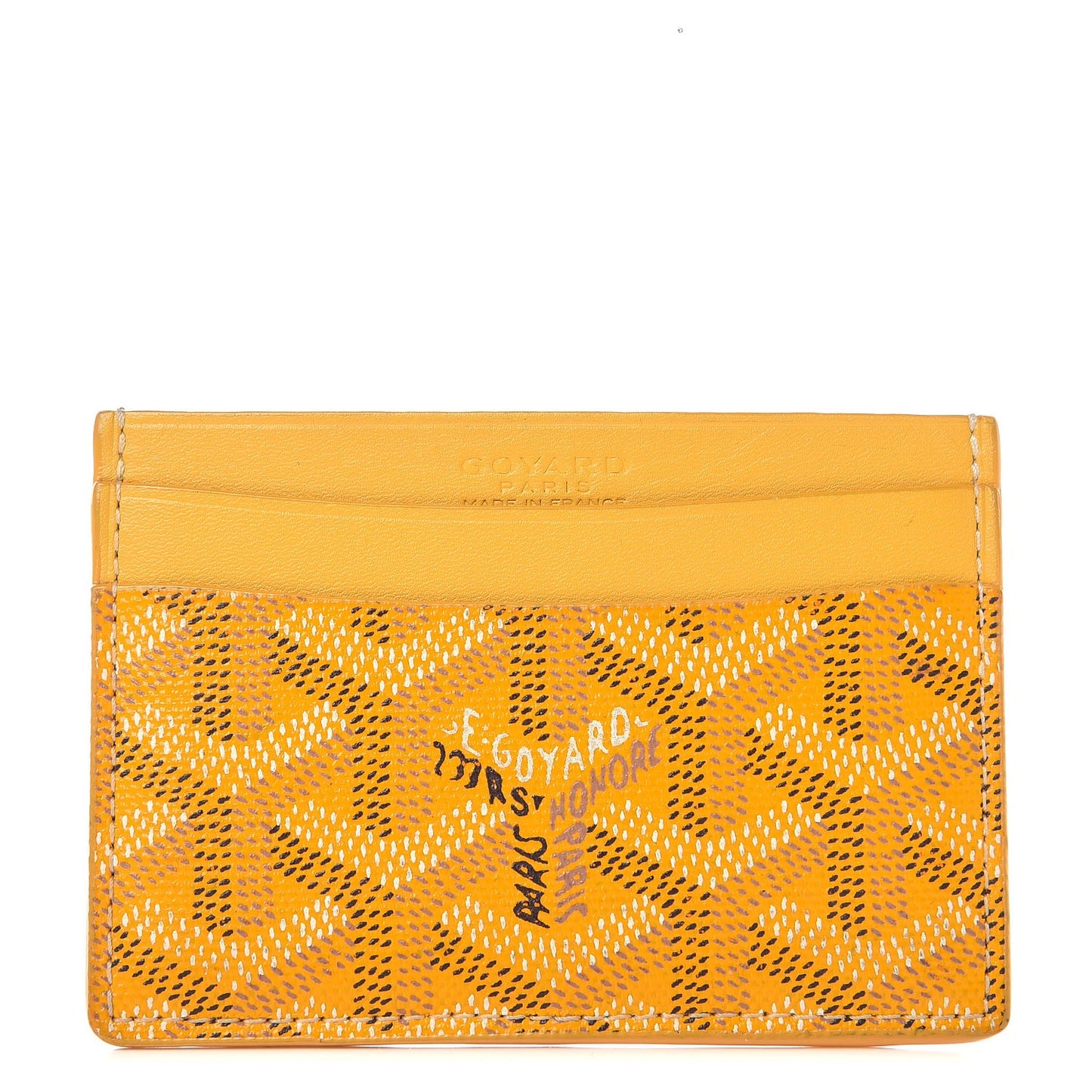 Goyardine Saint Sulpice Card Holder Yellow