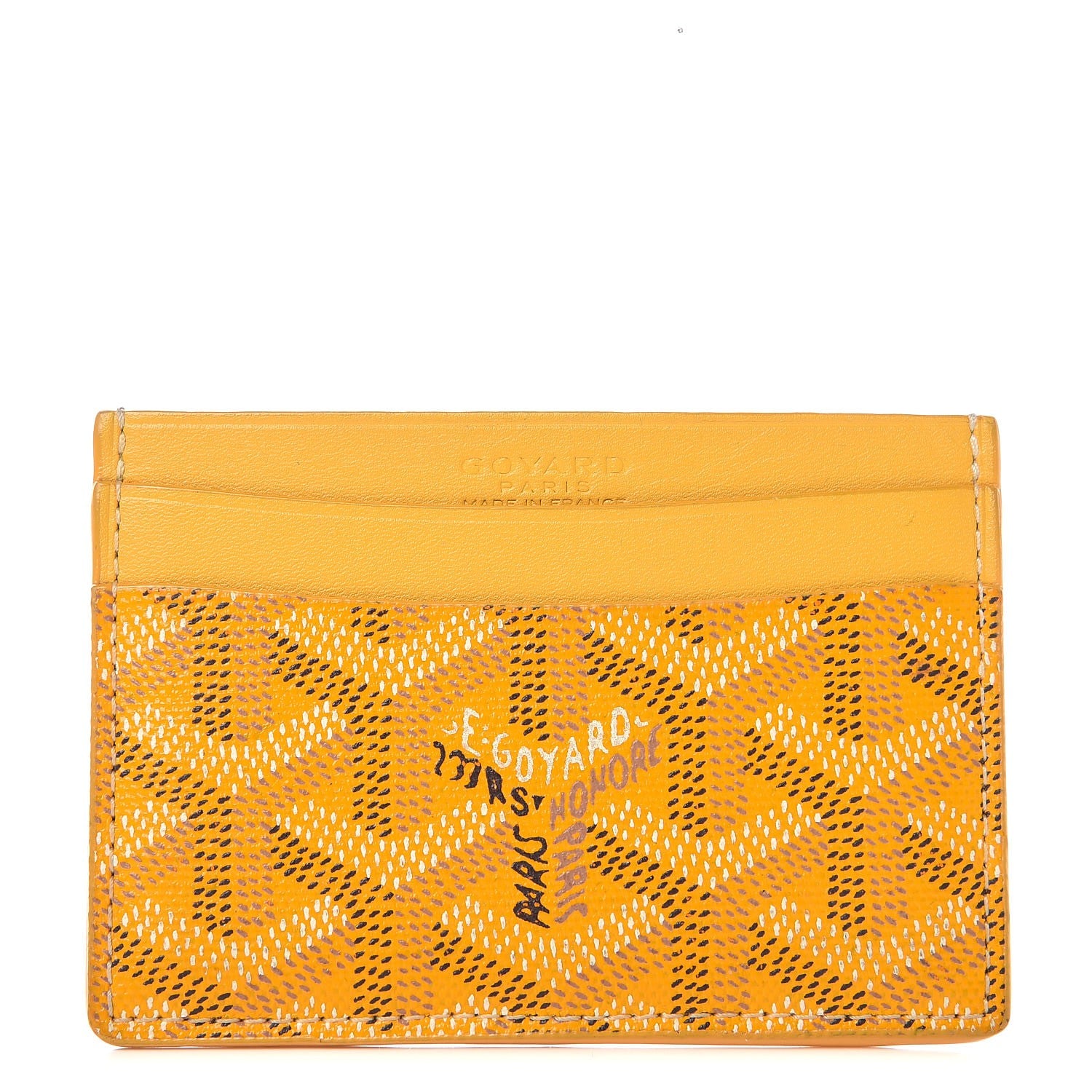 Goyard Goyardine Saint Sulpice Card Holder Yellow 1 of 6