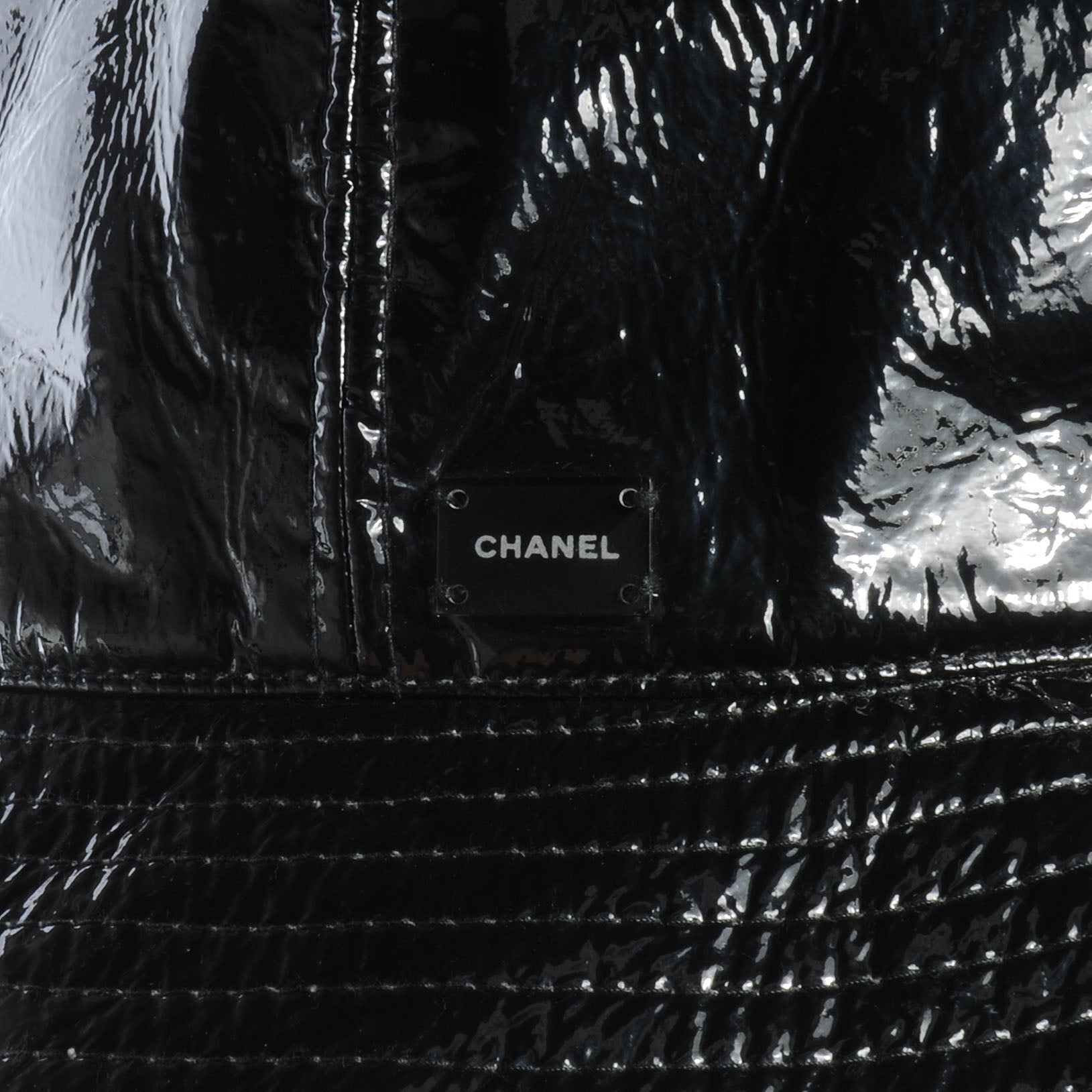 Chanel Vinyl Bucket Hat Black 59 4 of 6