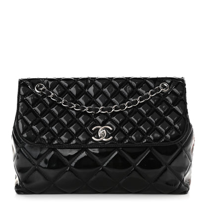 Chanel Vinyl Quilted In The Business Flap Bag Black 1 of 15
