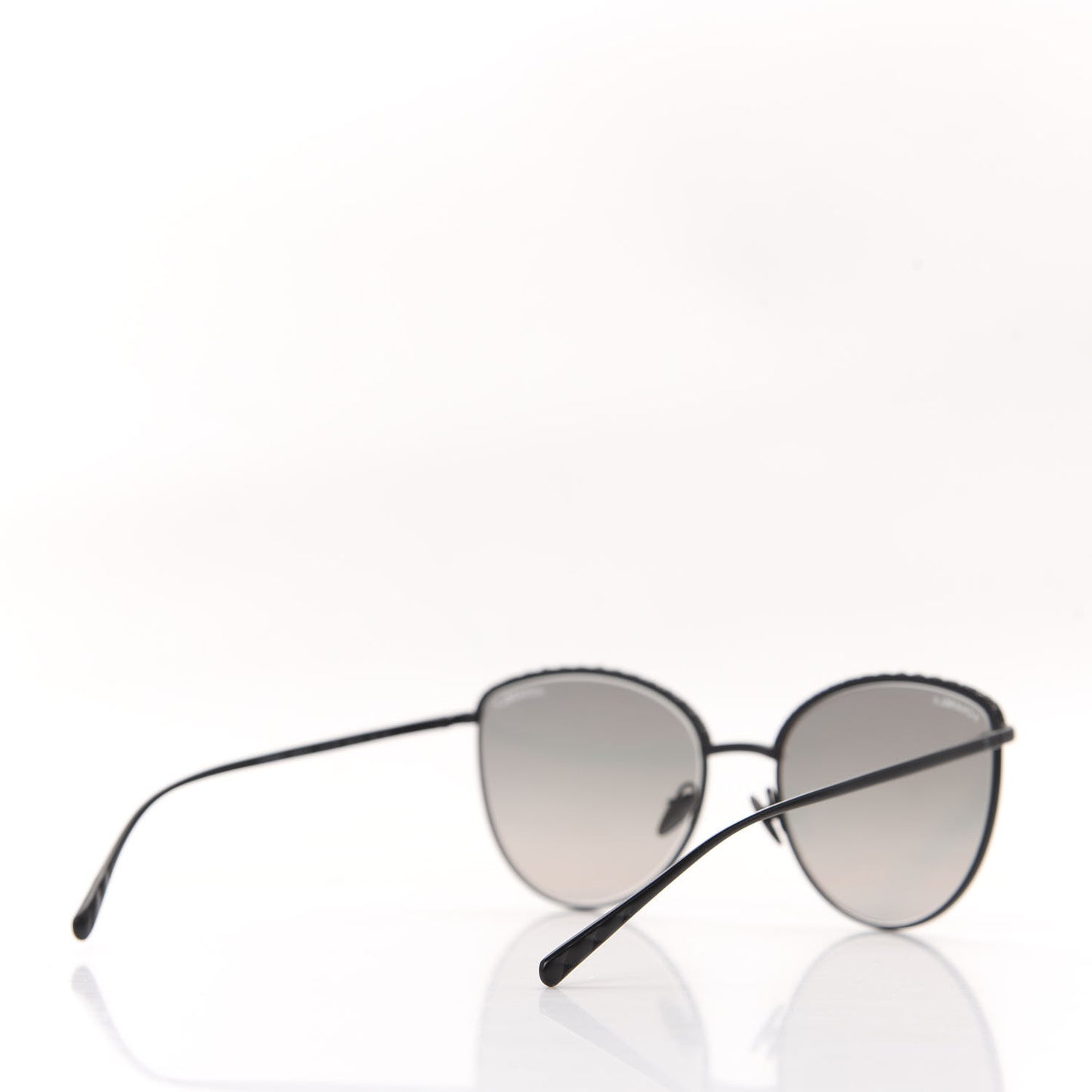 Metal Crystal Sunglasses 4258-B Black