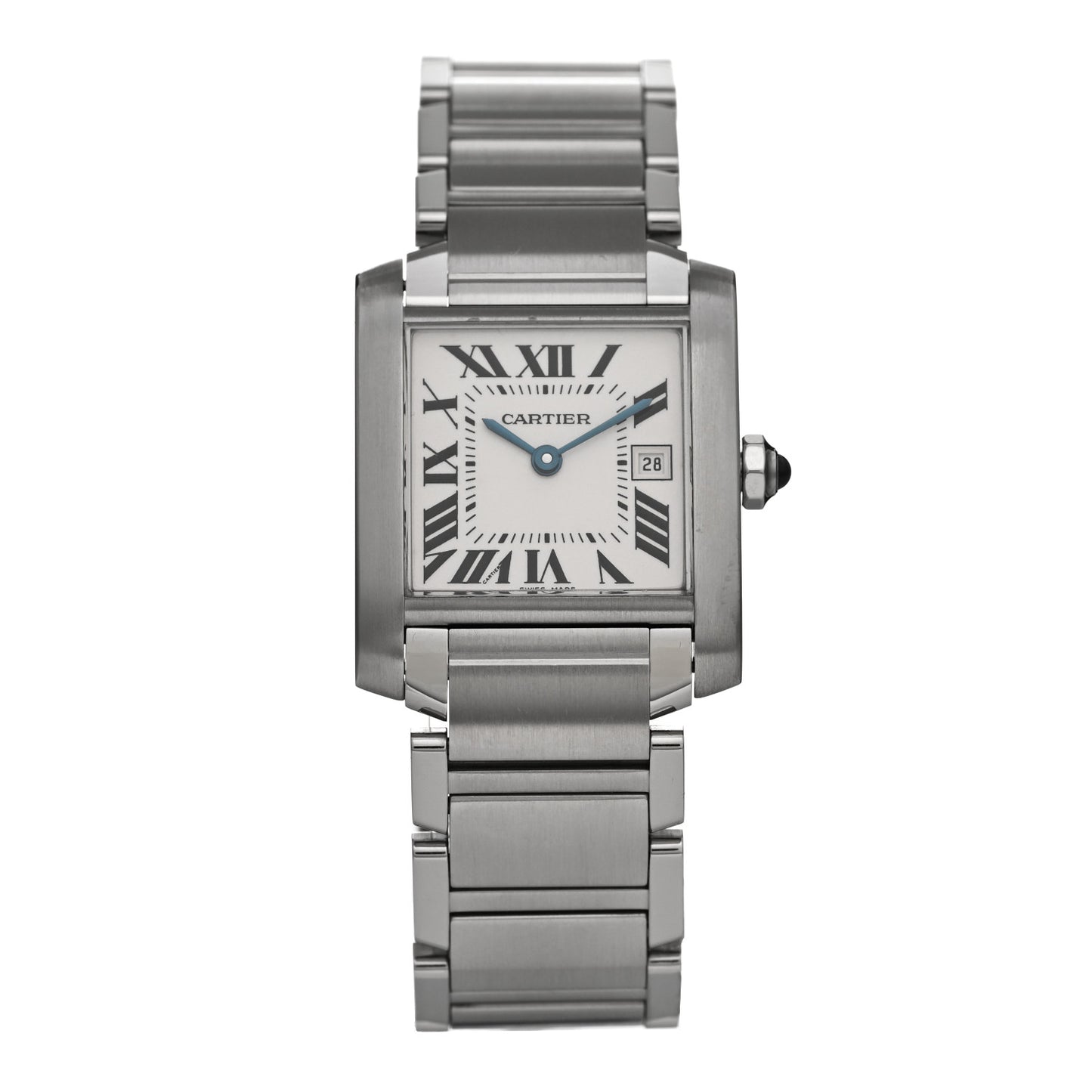 Stainless Steel 25mm Tank Francaise Quartz Watch