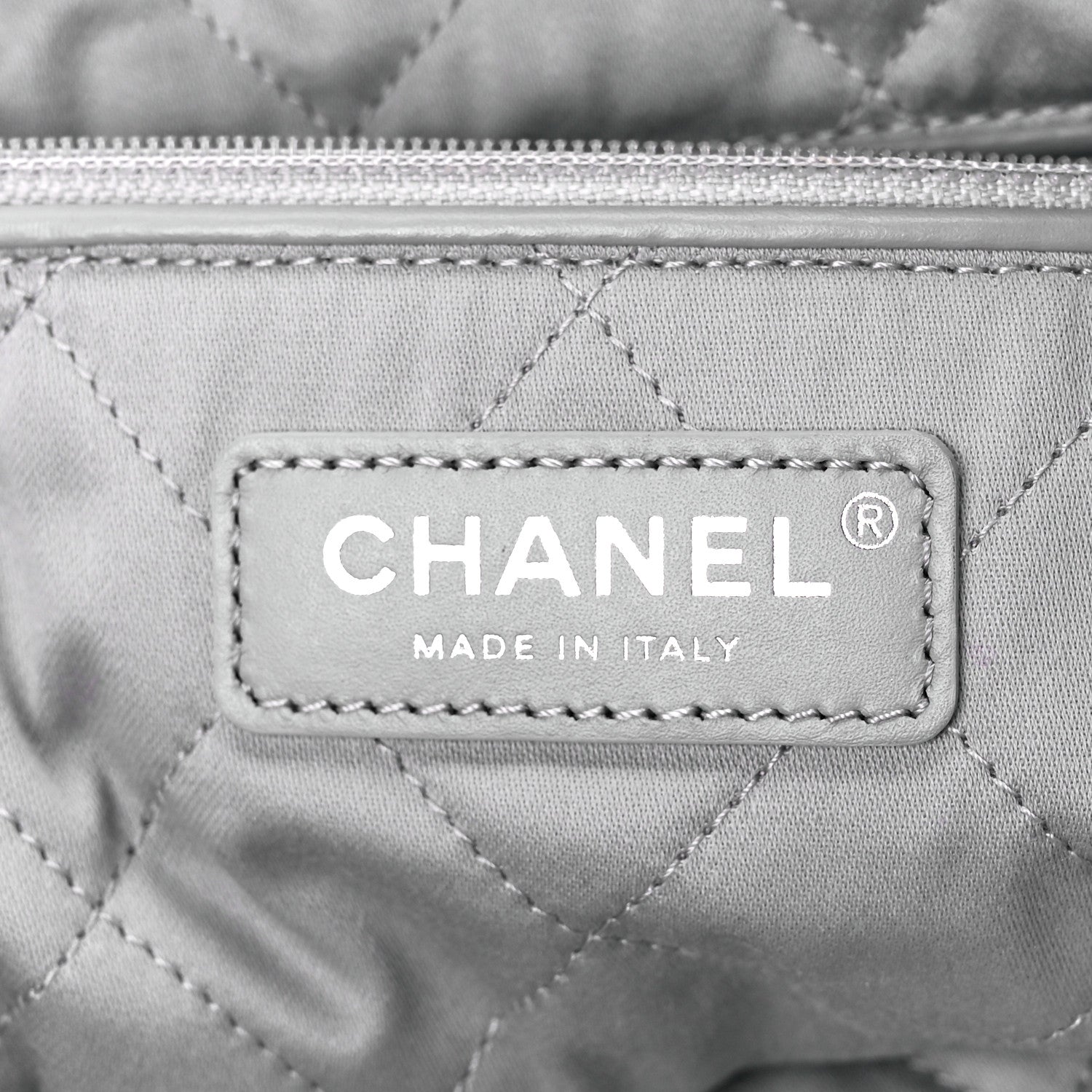 Chanel Metallic Calfskin Quilted Chanel 22 Silver 6 of 12