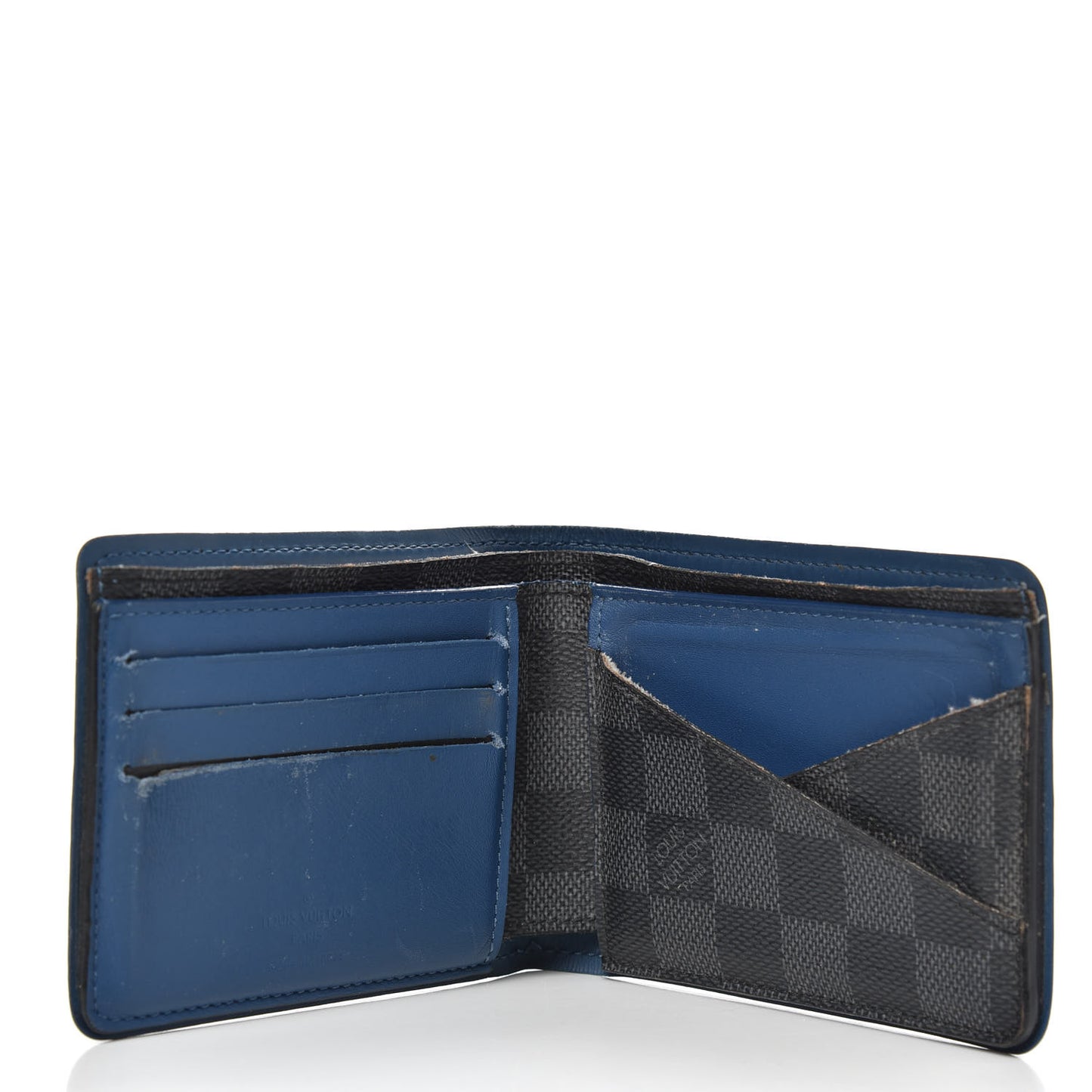 Damier Graphite Multiple Wallet Blue