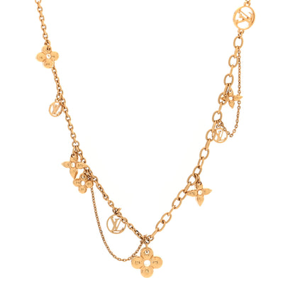 Louis Vuitton Metal Blooming Supple Necklace Gold 1 of 5