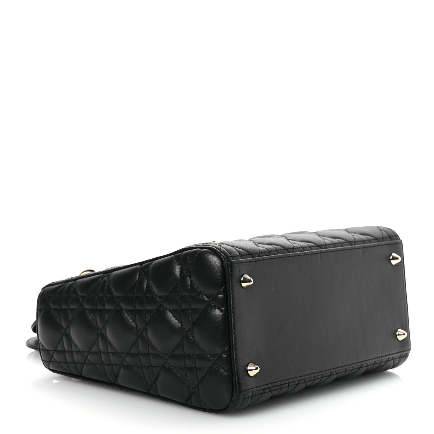 Lambskin Cannage Medium Lady Dior Black