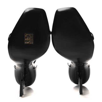 Saint Laurent Patent Calfskin Opyum 110 Sandals 40.5 Black 6 of 10
