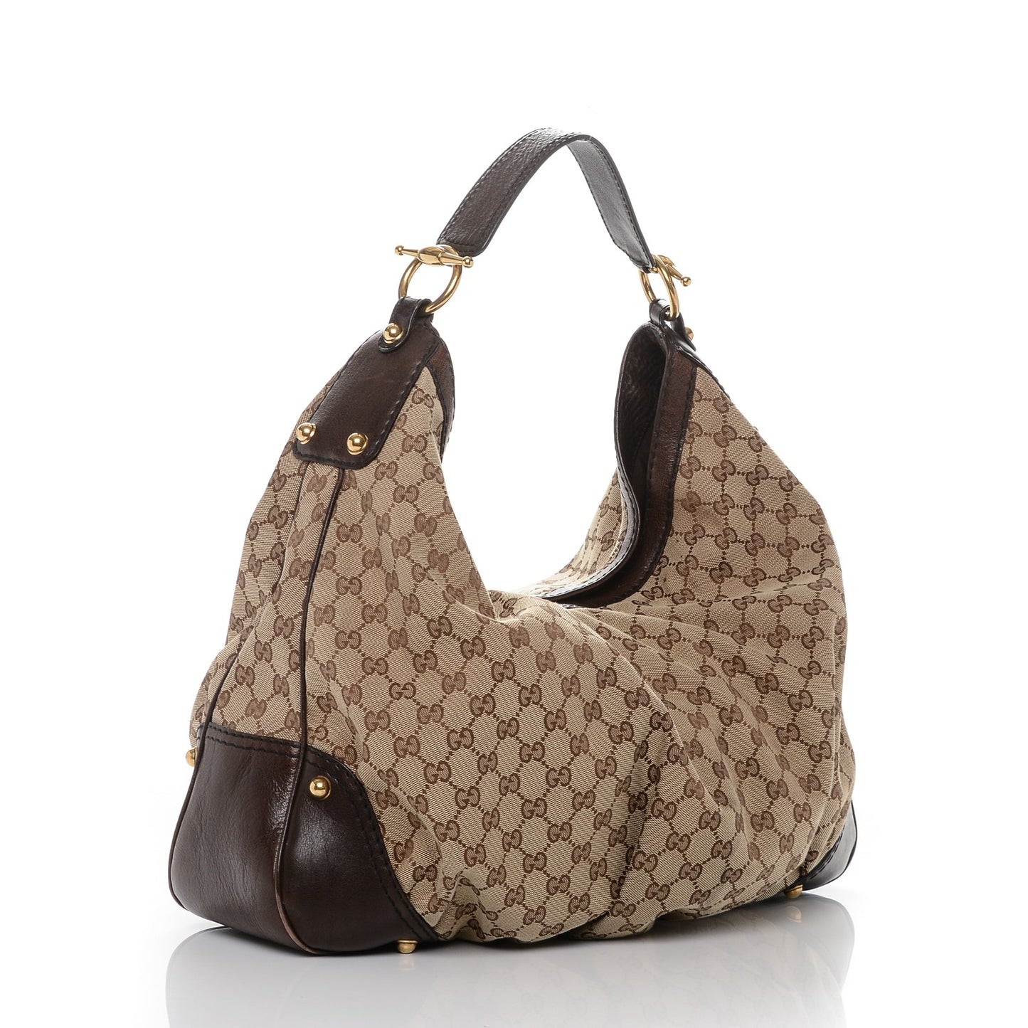 Monogram Large Jockey Hobo Dark Brown