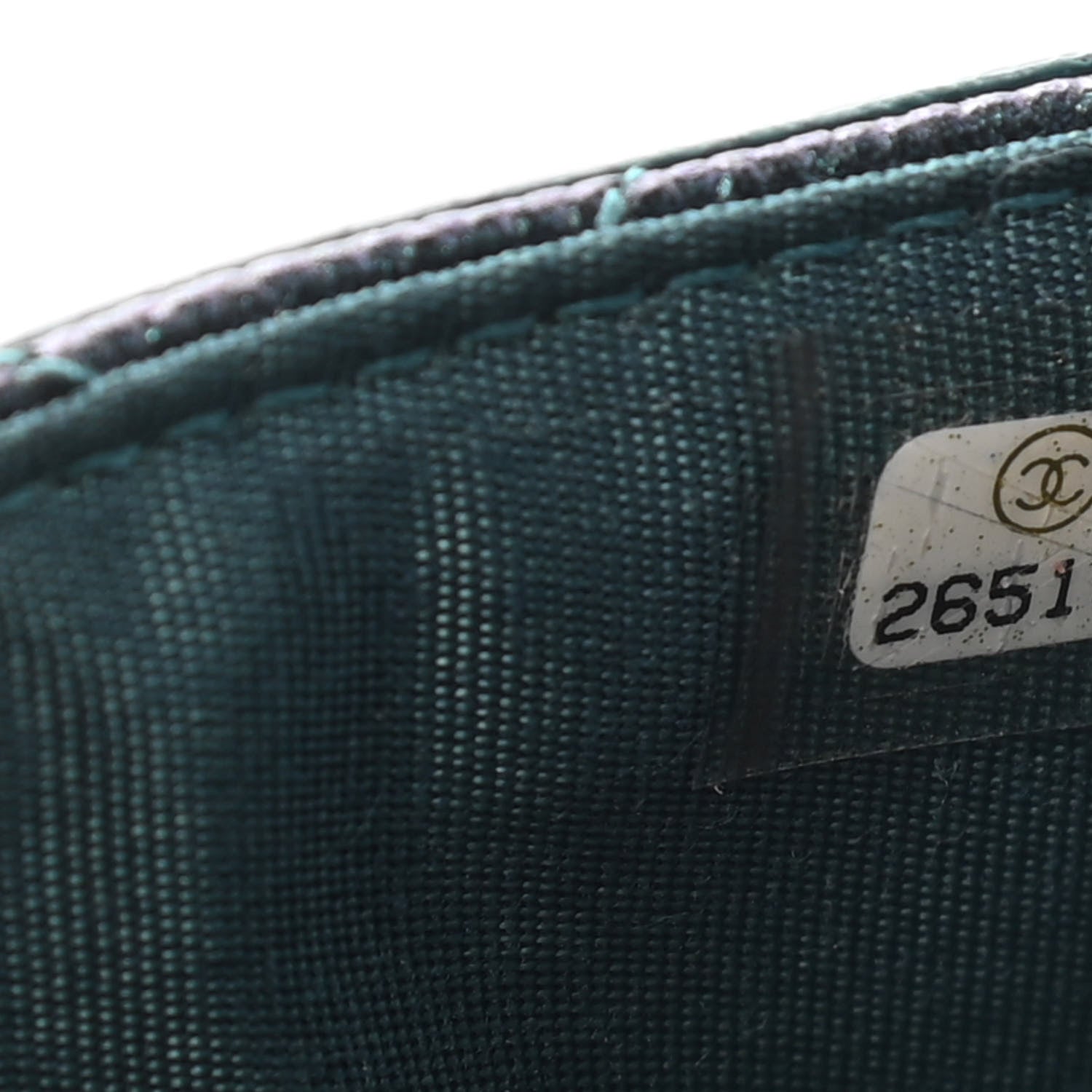 Chanel Iridescent Caviar Quilted Filigree Card Holder Dark Turquoise 8 of 9