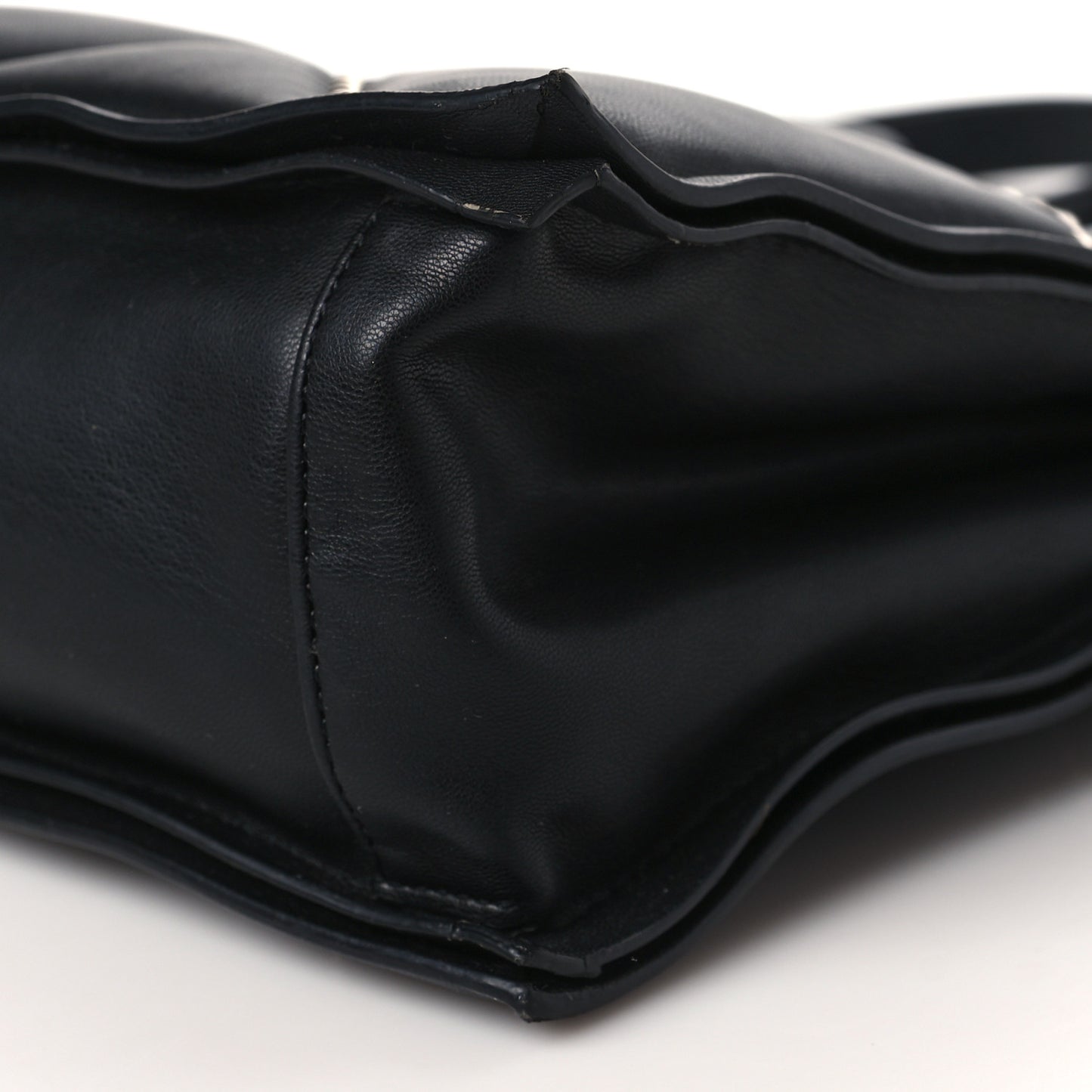 Calfskin Studded Viva Bow Tote Black