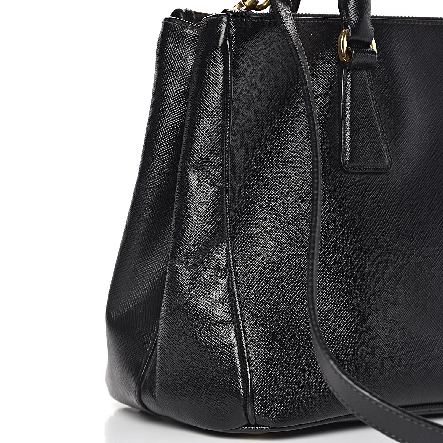 Prada Saffiano Small Galleria Double Zip Tote Black 9 of 12