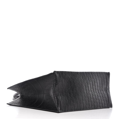 Christian Dior Oblique Calfskin Embossed Book Tote Black 4 of 9