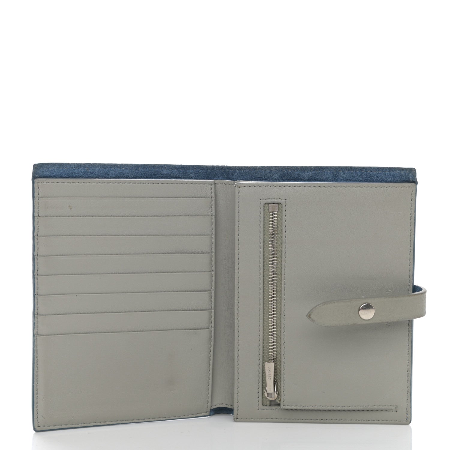 Celine Grained Calfskin Medium Multifunction Strap Wallet Cloud 5 of 11