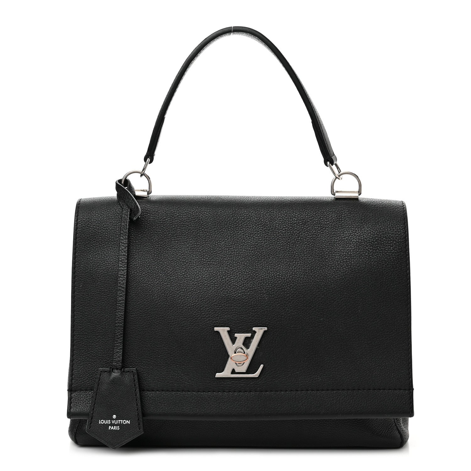 Louis Vuitton Soft Calfskin Lockme II Top Handle Black 1 of 11