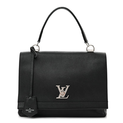 Louis Vuitton Soft Calfskin Lockme II Top Handle Black 1 of 11