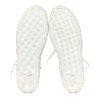 Louis Vuitton Technical Fabric Calfskin Monogram Giant Printed Stellar Sneaker Boots 38.5 5 of 8
