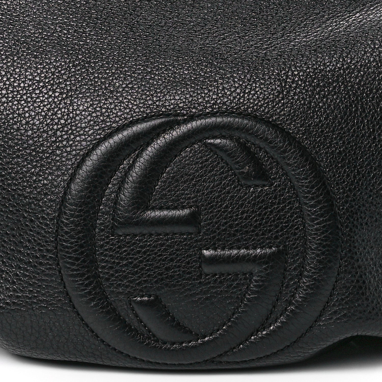 Gucci Pebbled Calfskin Small Soho Hobo Black 9 of 12