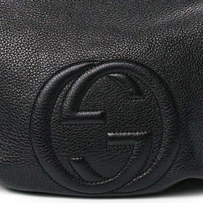 Gucci Pebbled Calfskin Small Soho Hobo Black 9 of 12