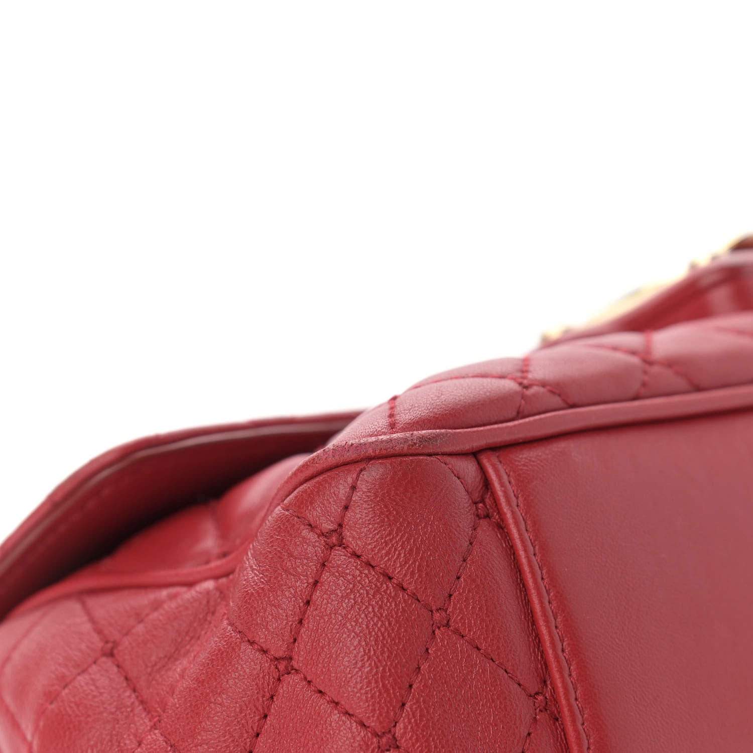 Dolce & Gabbana Lambskin Watersnake Embellished Lucia Shoulder Bag Red 7 of 19