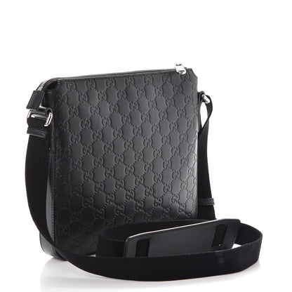Gucci Guccissima Signature Small Messenger Bag Black 2 of 10