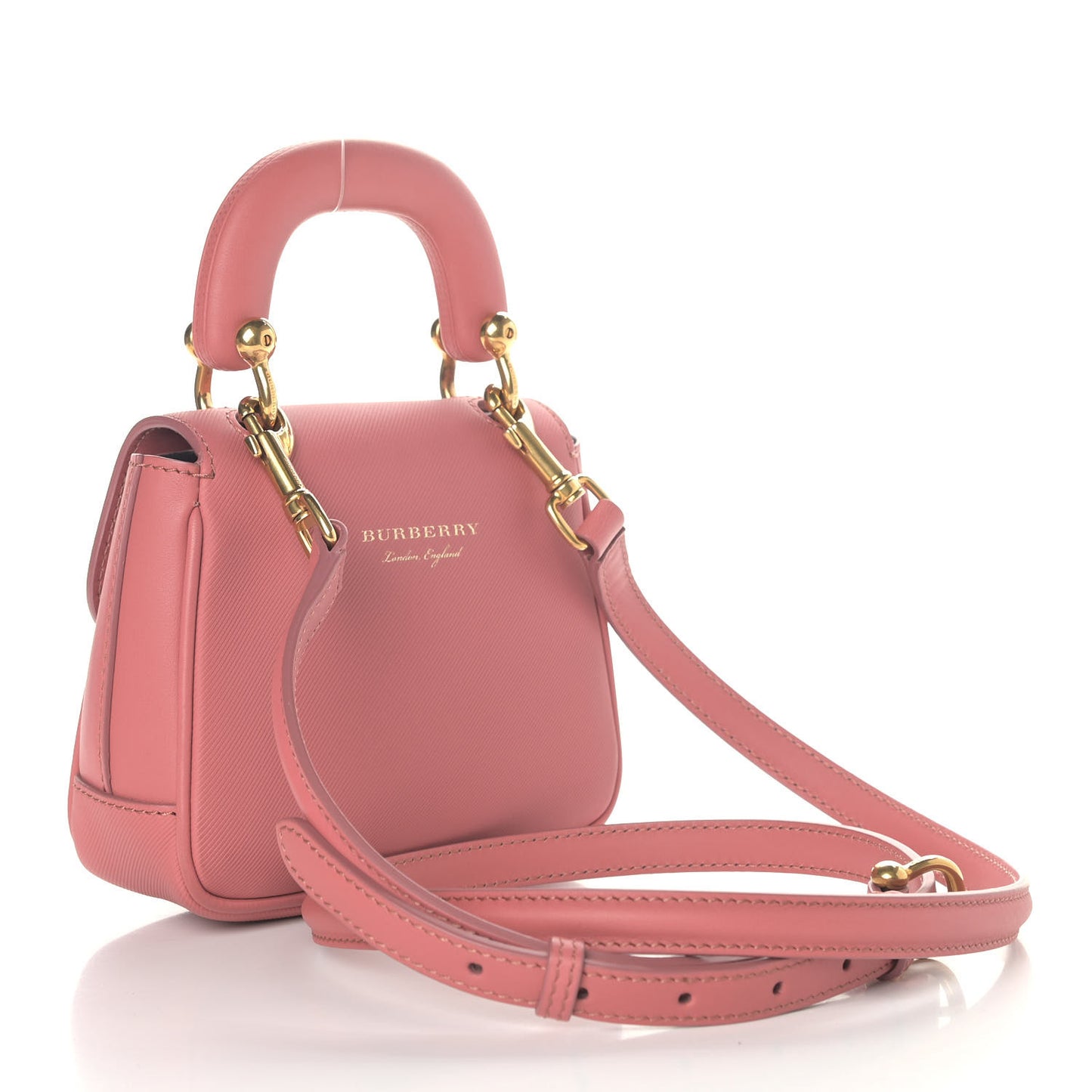 Trench Calfskin Mini DK88 Top Handle Bag Blossom Pink