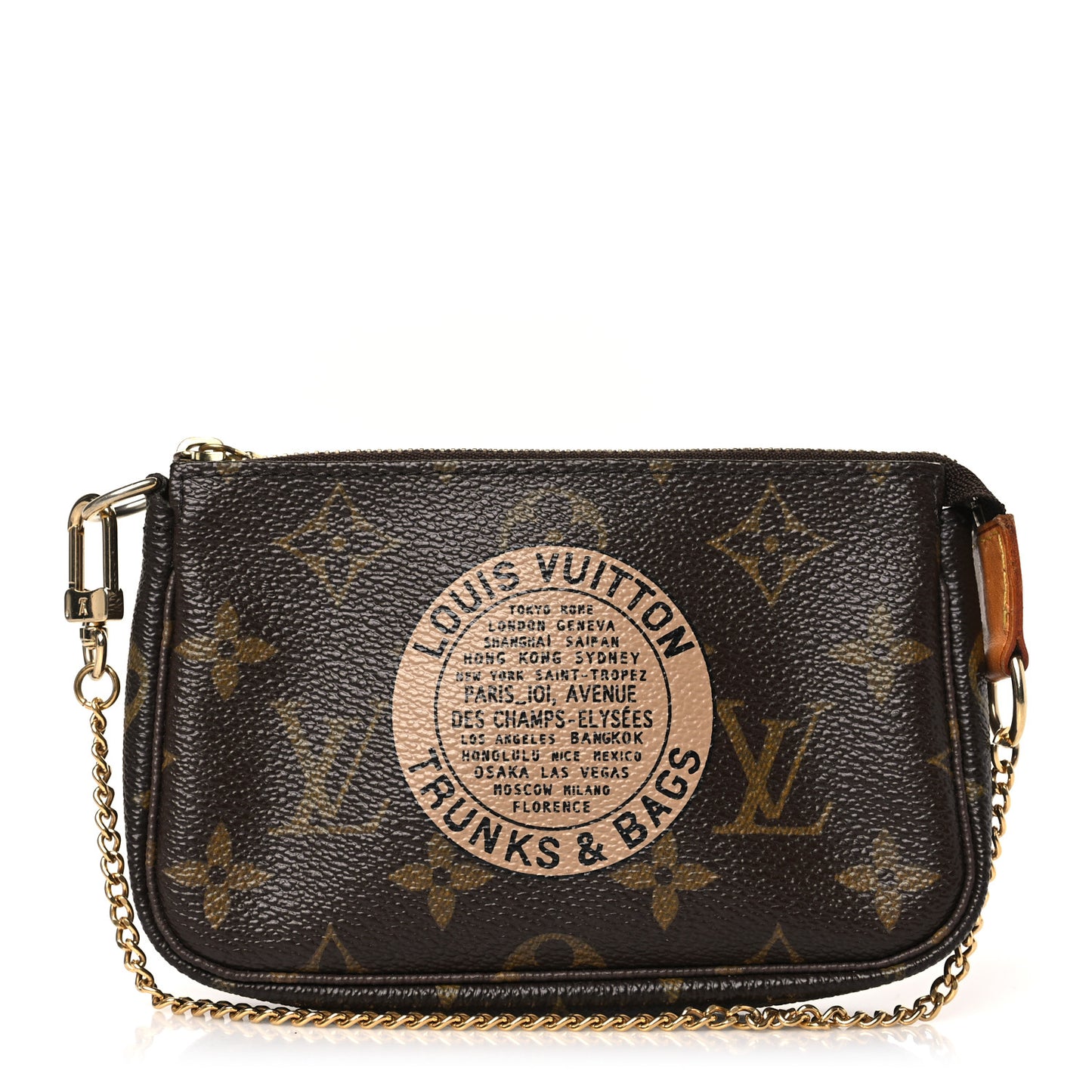 Monogram Complice Trunks and Bags Mini Pochette Accessories Beige