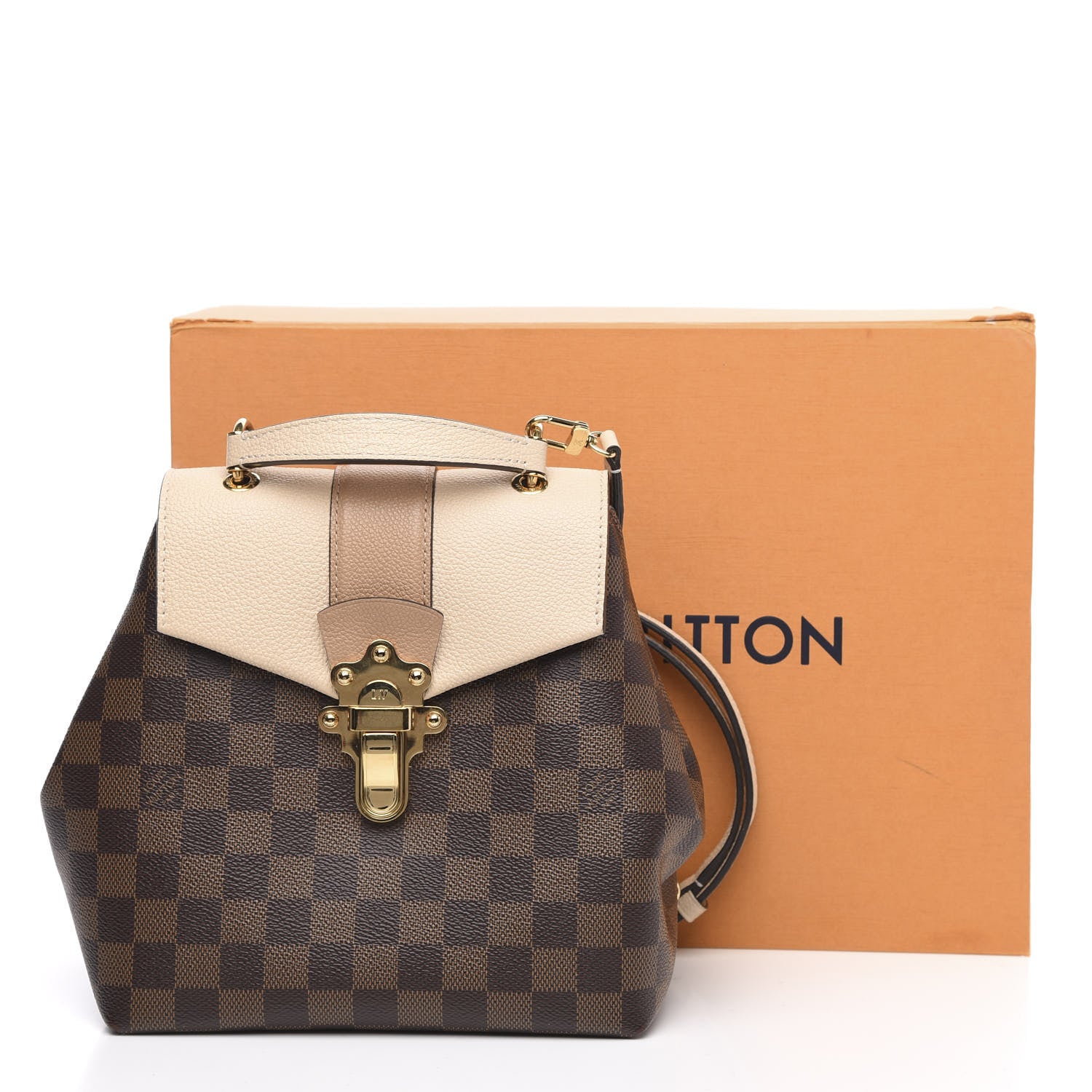 Louis Vuitton Damier Ebene Clapton Backpack Creme 9 of 9