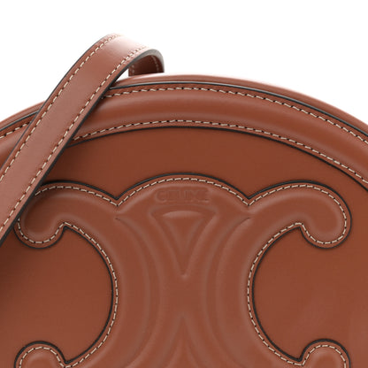Celine Smooth Calfskin Cuir Triomphe Oval Bag Tan 8 of 10