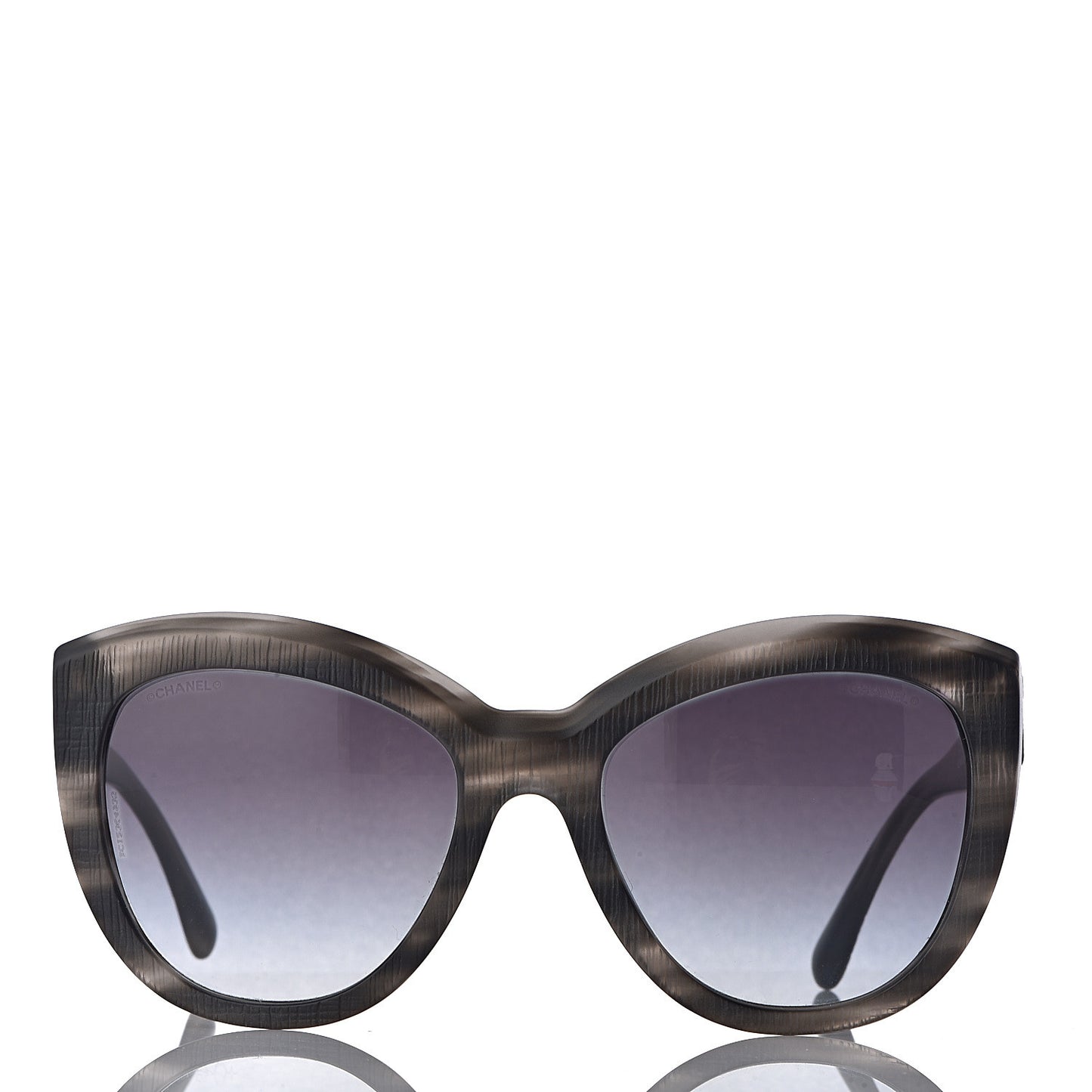 Tweed Effect CC Polarized Butterfly Signature Sunglasses 5332 Grey