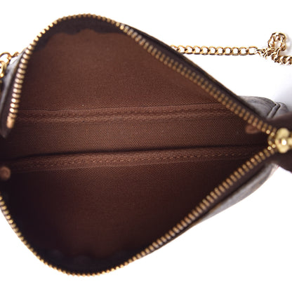 Louis Vuitton Monogram 2016 Christmas Animation Mini Pochette Accessories Rose Ballerine 5 of 8