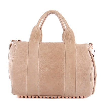 Alexander Wang Pebbled Lambskin Rocco Latte Rose Gold Hardware 1 of 9