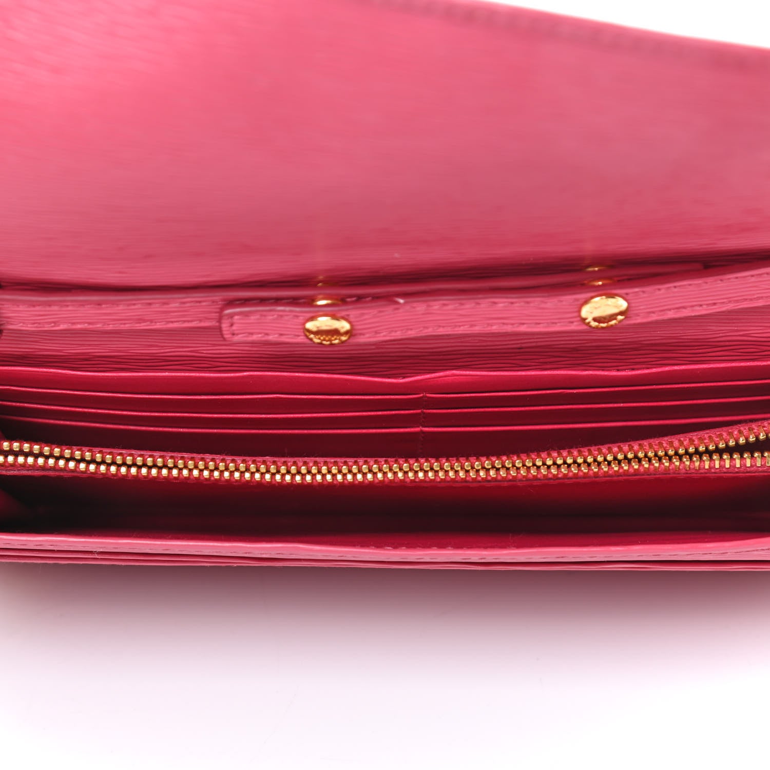 Prada Vitello Move Oro Chain Wallet Peonia 4 of 4