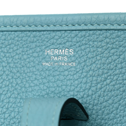 Hermes Taurillon Clemence Evelyne III PM Bleu Atoll 6 of 12