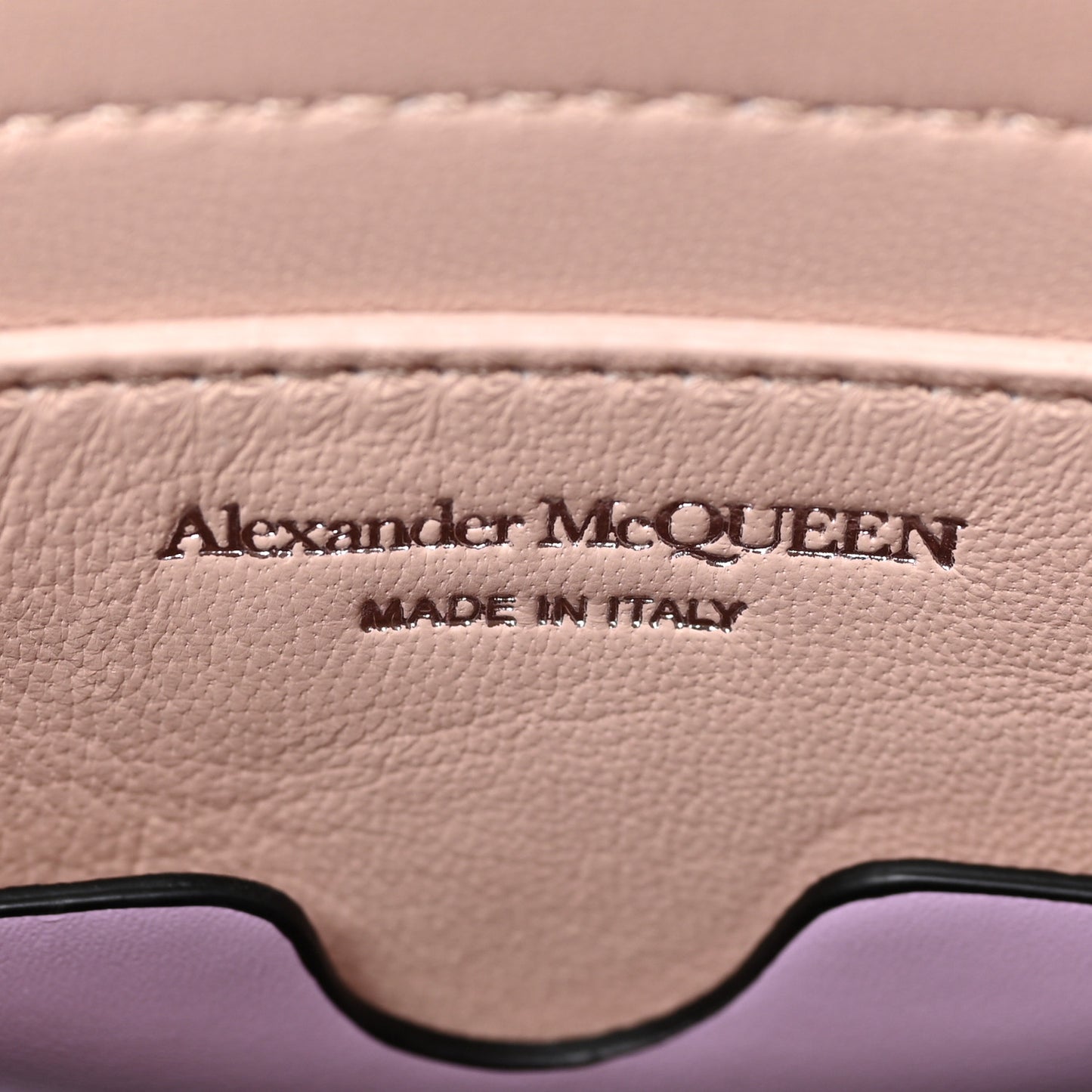 Calfskin The Curve Small Shoulder Bag Lilac
