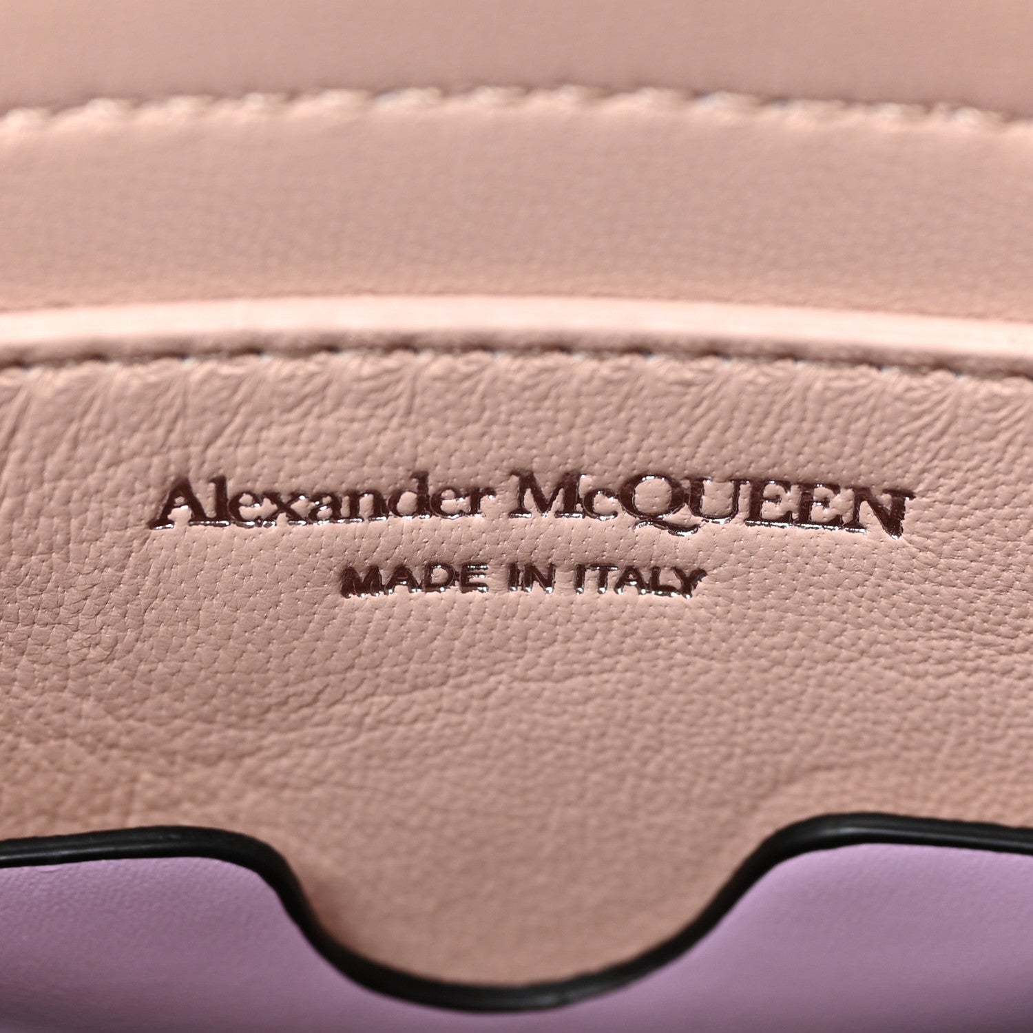 Alexander McQueen Calfskin The Curve Small Shoulder Bag Lilac 7 of 13