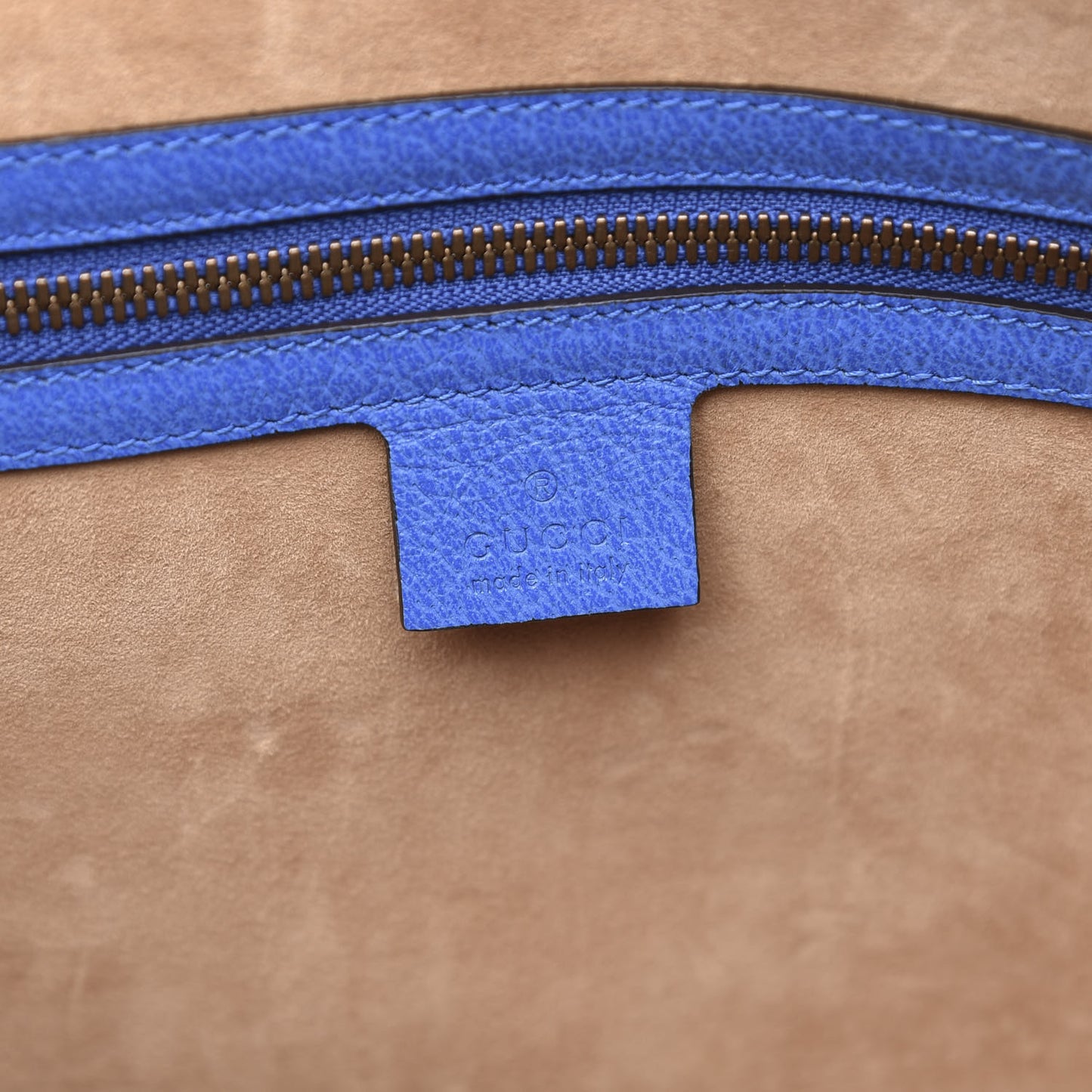 Calfskin Tiger Print Duffle Blue