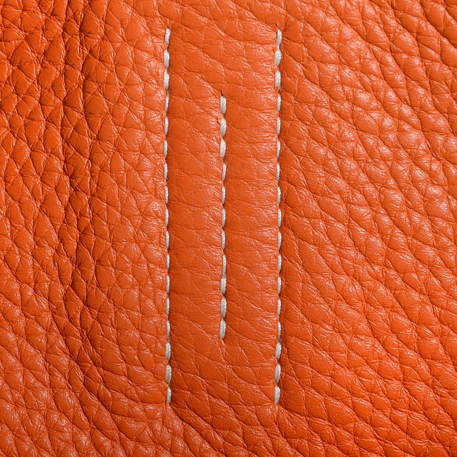 Hermes Taurillon Clemence Double Sens 36 Reversible Tote Gold and Orange 8 of 11
