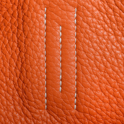 Hermes Taurillon Clemence Double Sens 36 Reversible Tote Gold and Orange 8 of 11