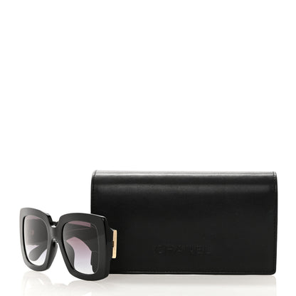 Chanel Acetate Calfskin Square Sunglasses 5474-Q-A Black 8 of 8