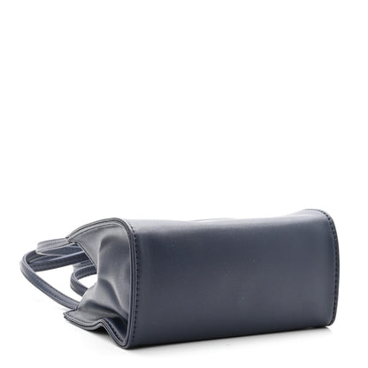 Telfar Vegan Leather Small Shopping Bag Navy 4 of 10