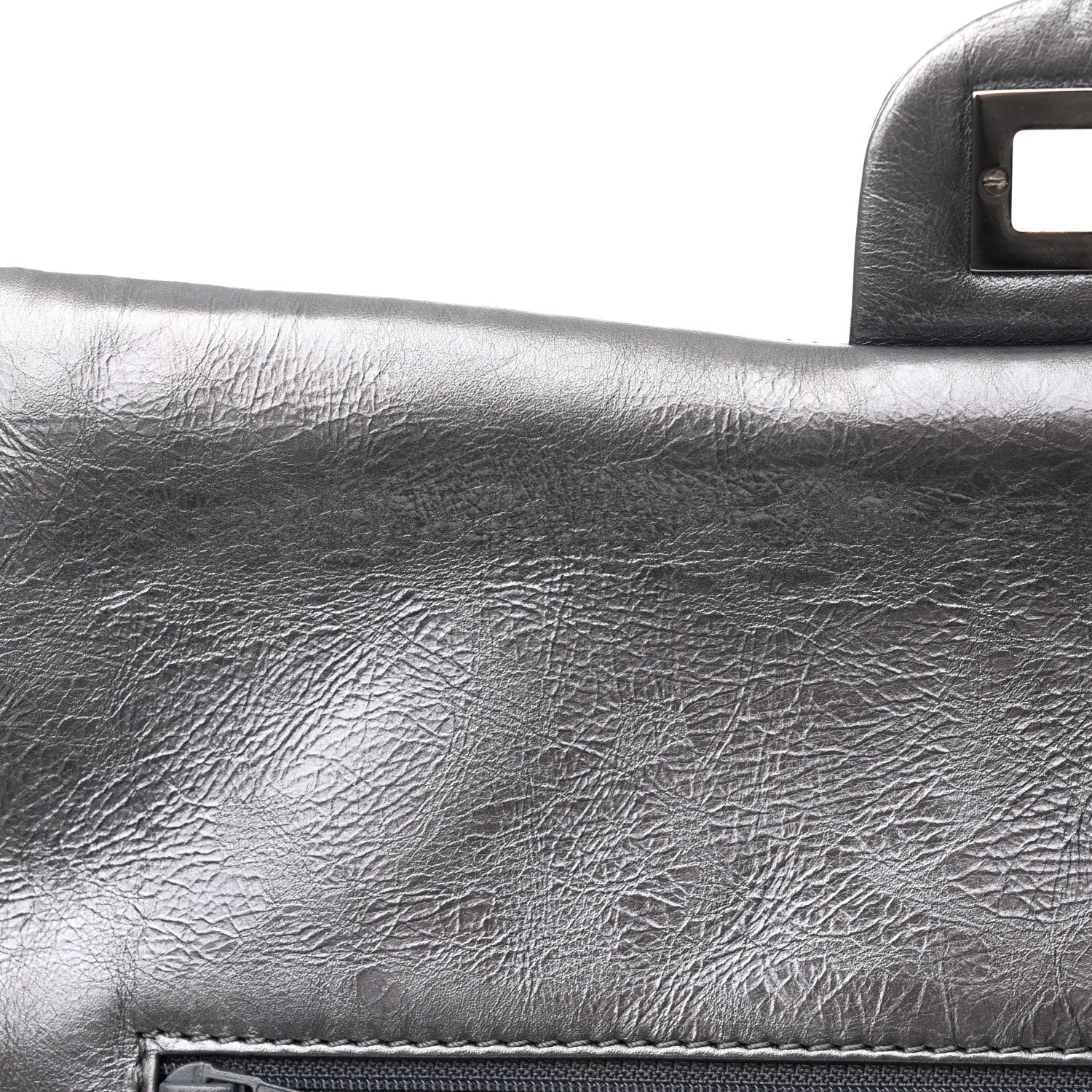 Chanel Metallic Aged Calfskin Quilted 2.55 Reissue 227 Flap Dark Silver 12 of 13