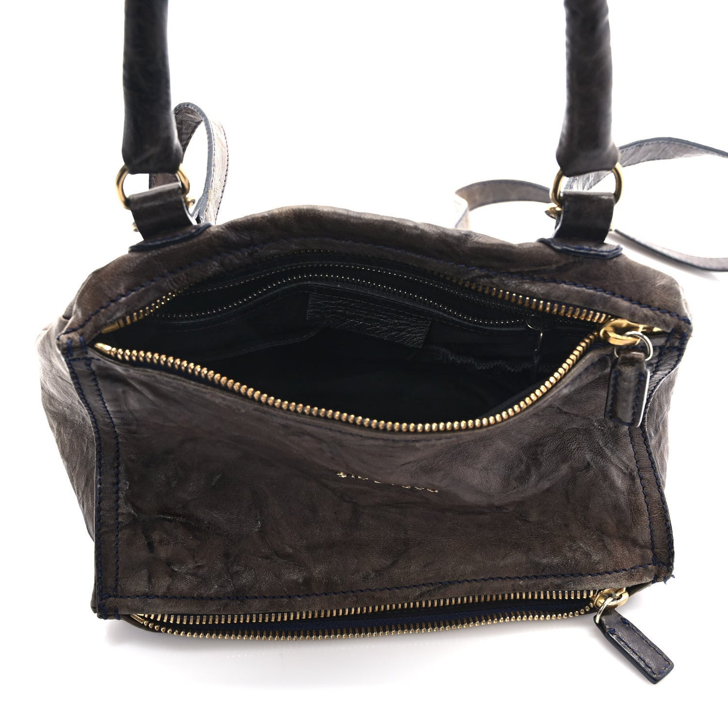Tumbled Sheepskin Small Pandora Charcoal