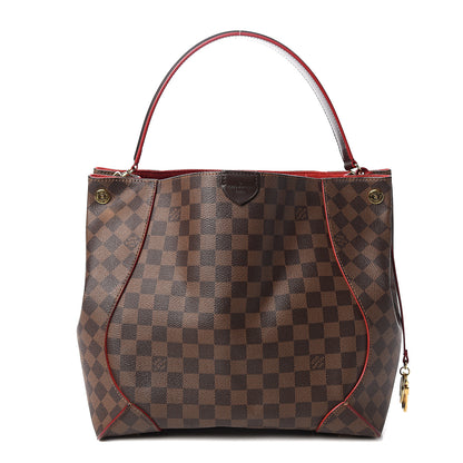 Louis Vuitton Damier Ebene Caissa Hobo Cherry 1 of 15