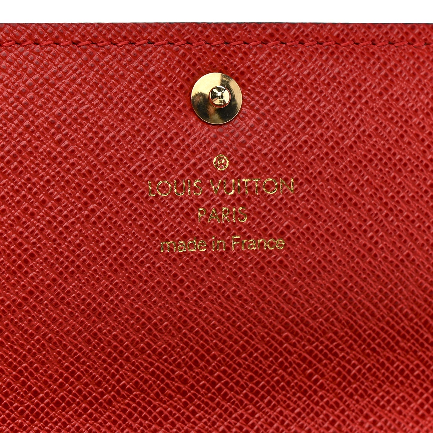 Monogram Groom Sarah Wallet Red